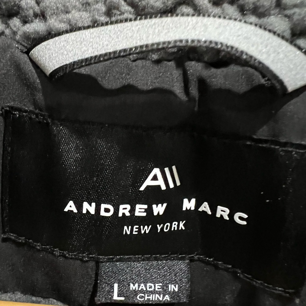 Andrew Marc Valencia Water Resistant Faux Shearling Lined Puffer Jacket - Picture 6 of 7